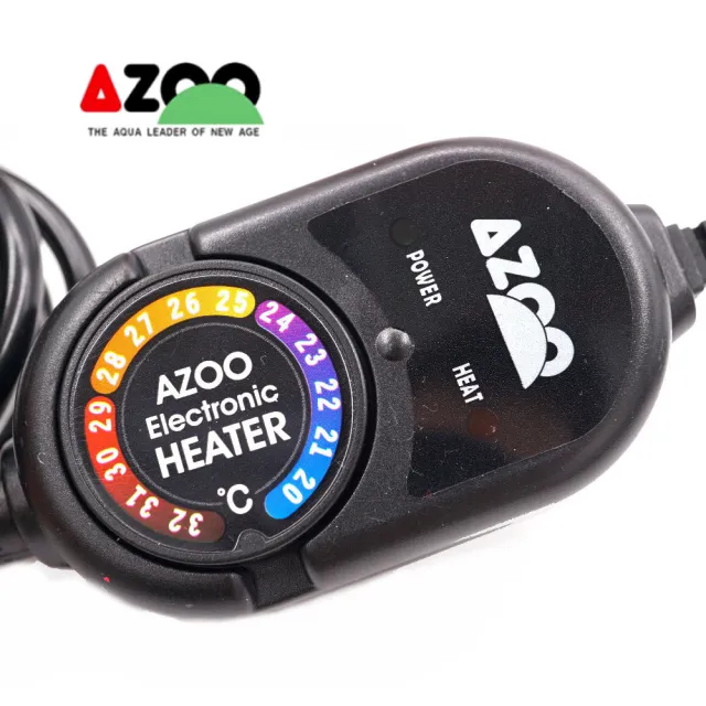 【AZOO】愛族 日本精準型控溫器S 100W 加溫器 防爆黑金鋼砂玻璃加熱(採用日本精準型電子IC電路)