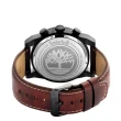 【Timberland】美式潮流三眼皮帶腕錶46mm(TDWGF2100001)