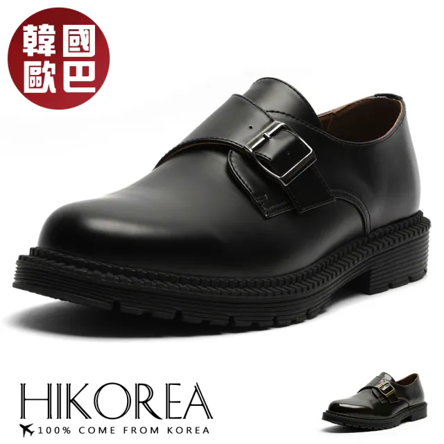 【HIKOREA】韓國空運。職場推薦免綁帶3CM休閒皮鞋/版型偏小(73-454共2色/現貨)