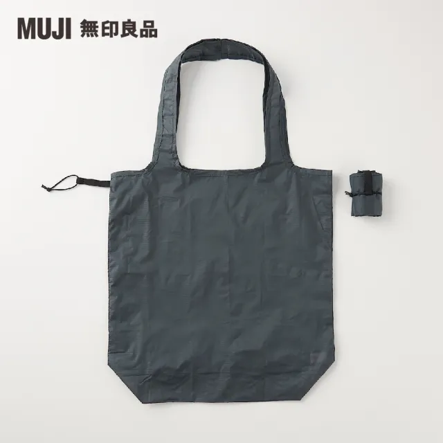 【MUJI 無印良品】尼龍肩背購物袋(共2色)