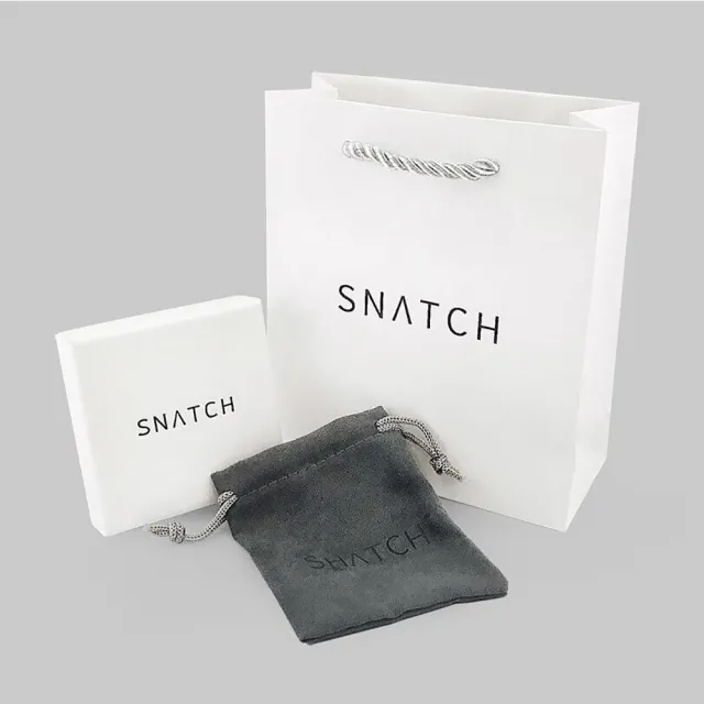 【Snatch x Mooner】(SW 歐洲百年品牌訂製水晶)淚滴粉紅珍珠圈圈耳環項鍊禮盒組(附SNATCH限定禮盒)