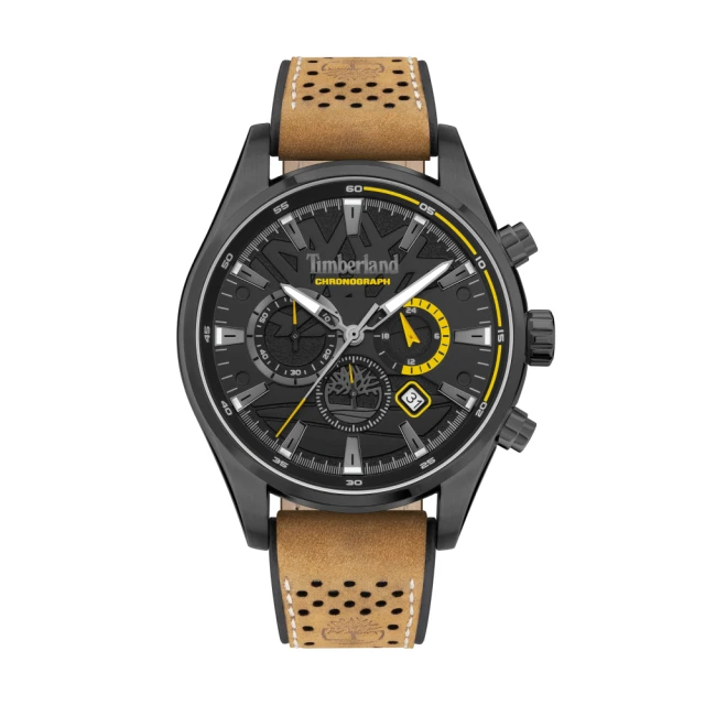 【Timberland】美式潮流ALDRIDGE系列皮帶腕錶46mm(TDWGC2102401)