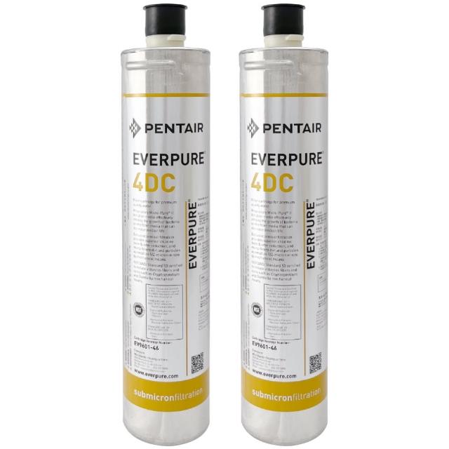 【Pentair】EVERPURE 美國原裝進口濾心 4DC(2入裝 平輸品)
