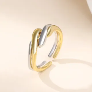 【my stere 我的時尚秘境】現貨-925銀-歐美個性不規則水波紋造型戒指(S925銀 簡約 不規則 水波紋 可拆式)