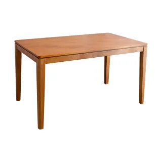 【BODEN】基維4.5尺實木餐桌/工作桌-柚木色