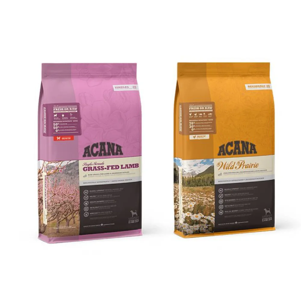 【ACANA】無穀配方犬糧2kg（單一蛋白/挑嘴犬）(狗糧、狗飼料、狗乾糧)