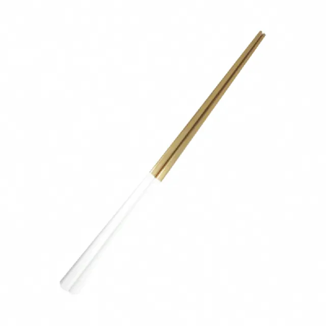 【EZlife】歐式304不鏽鋼雙色金銀筷子(10雙組)