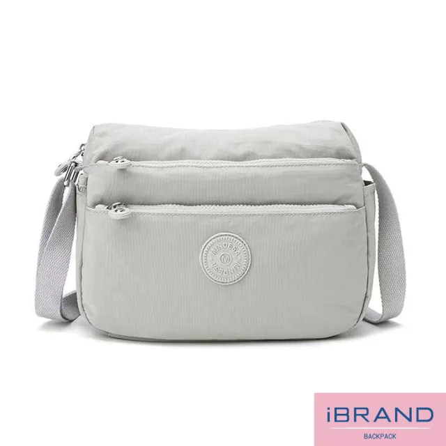【iBrand】雙11 輕盈防潑水多收納斜側背包(防水包 多色任選)
