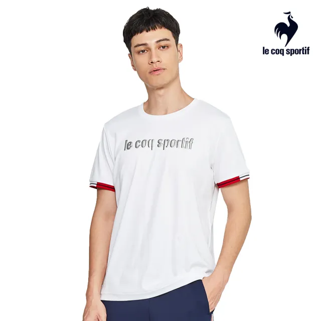 【LE COQ SPORTIF 公雞】瓷柔棉法式經典短袖T恤 中性-3色-LWP23205