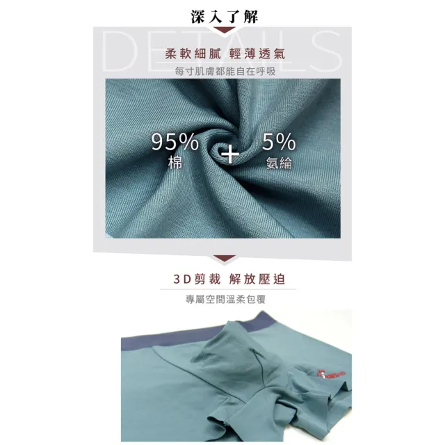 【jowear 究】純經典軍綠95棉質彈性 平口無痕男內褲(Q4009)