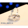 【Porabella】925純銀鋯石對戒-契合 情侶對戒 ring