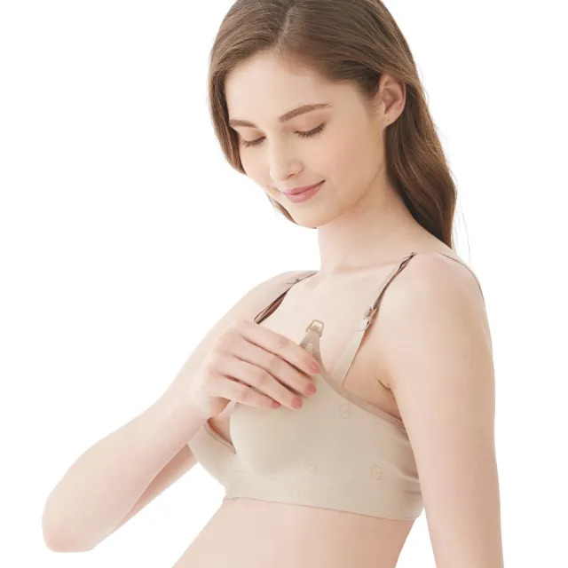 【Gennies 奇妮】3件組*哺乳內衣 一體成型舒適軟鋼圈內衣(共3色)