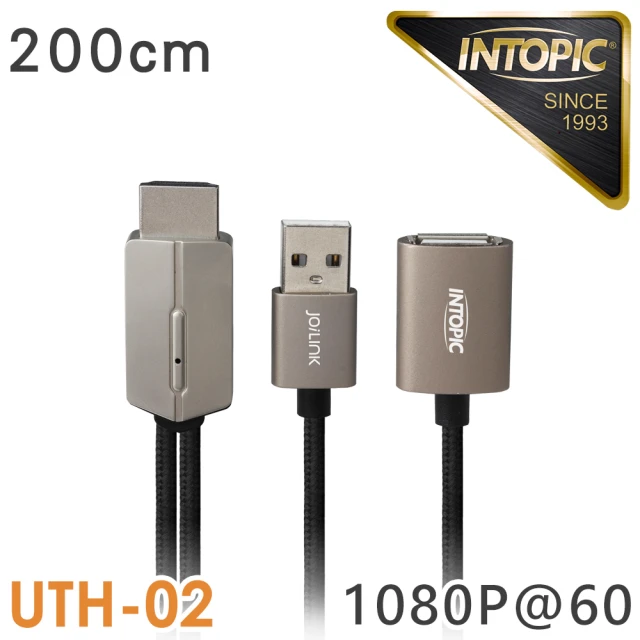 【INTOPIC】三合一手機HDMI輸出線(CB-UTH-02/200cm)