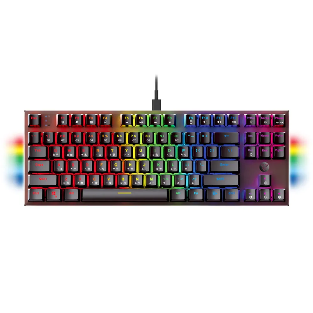 【FANTECH】MAXFIT87 80%RGB機械式鍵盤(黑色中文版)