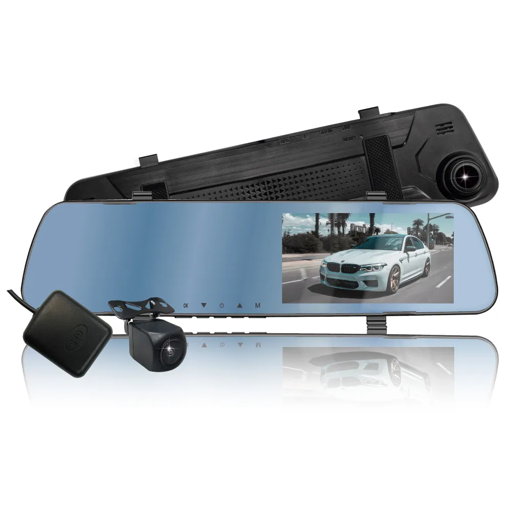 【MOIN車電】M300XW GPS測速防眩光FULL HD1080P後視雙鏡行車紀錄器(贈32GB記憶卡)