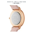 【Daniel Wellington】DW 手錶  Petite Rouge 28mm珍珠貝真皮皮革腕錶-玫瑰金(DW00100511)