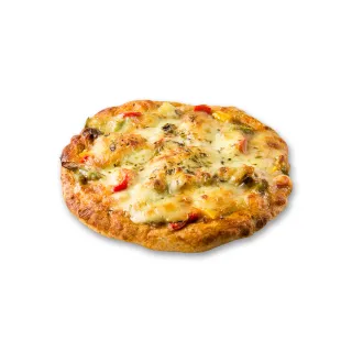 【i3微澱粉】鈣好菌低糖披薩-田園蔬菜131gx8入(益生菌 營養師 輕食 微米鈣)