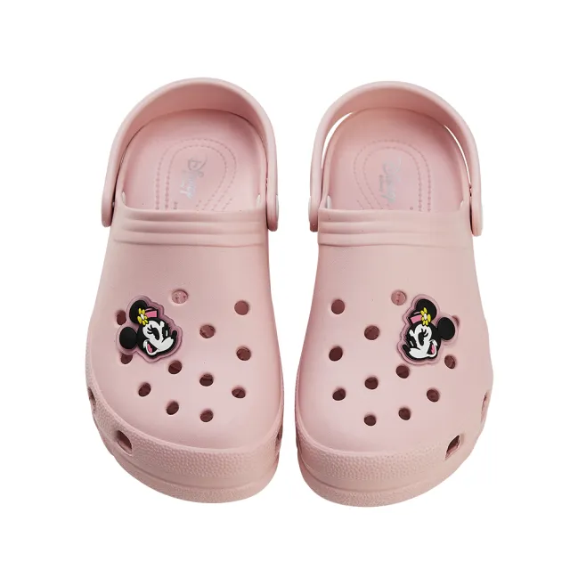 【Disney 迪士尼】迪士尼親子鞋 米妮 立體造型防水洞洞涼鞋-粉-大人款(MIT台灣在地工廠製造)