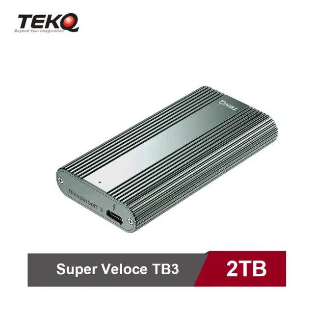 【TEKQ】TB3 SuperVeloce 2TB Thunderbolt 3 SSD 外接硬碟 夜幕綠