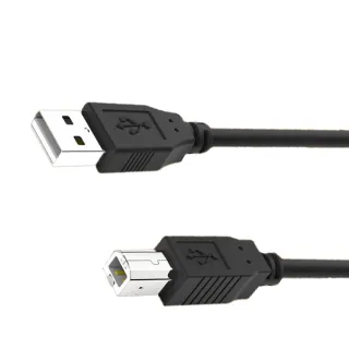 【百寶屋】USB 2.0 A公對B公印表機傳真機連接線 2入黑/2.7M