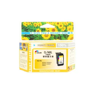 【向日葵】for CANON CL-746XL 彩色高容量環保墨水匣(適用PIXMA TR4570/iP2870/MG2470/MG2570/MG2970)