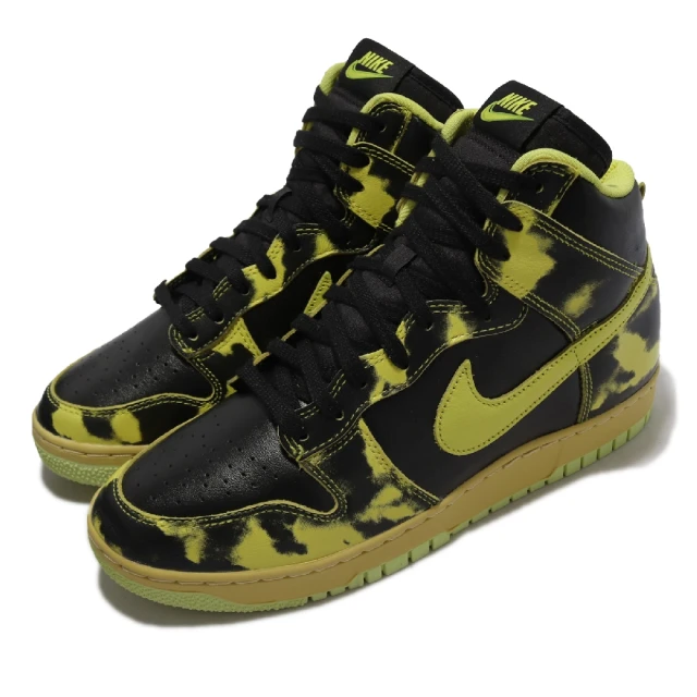 NIKE 耐吉 休閒鞋 Dunk High 1985 SP 水洗 高筒 男女鞋 情侶鞋 Acid Wash 黑 黃(DD9404-001)