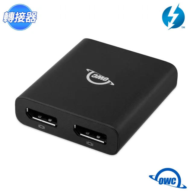 【OWC】Thunderbolt 3 轉雙 DisplayPort(影像轉接器)