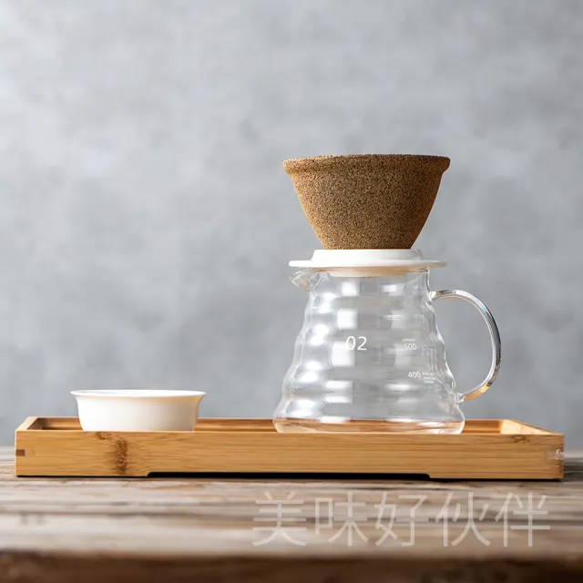 【美味好伙伴】耐熱玻璃手沖咖啡壺600ml(雲朵壺身 咖啡 耐熱玻璃 分享壺)