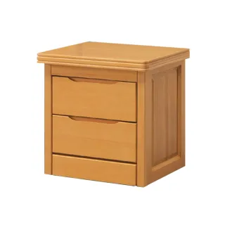 【BODEN】肯斯1.8尺實木床頭櫃/二抽收納櫃/置物櫃