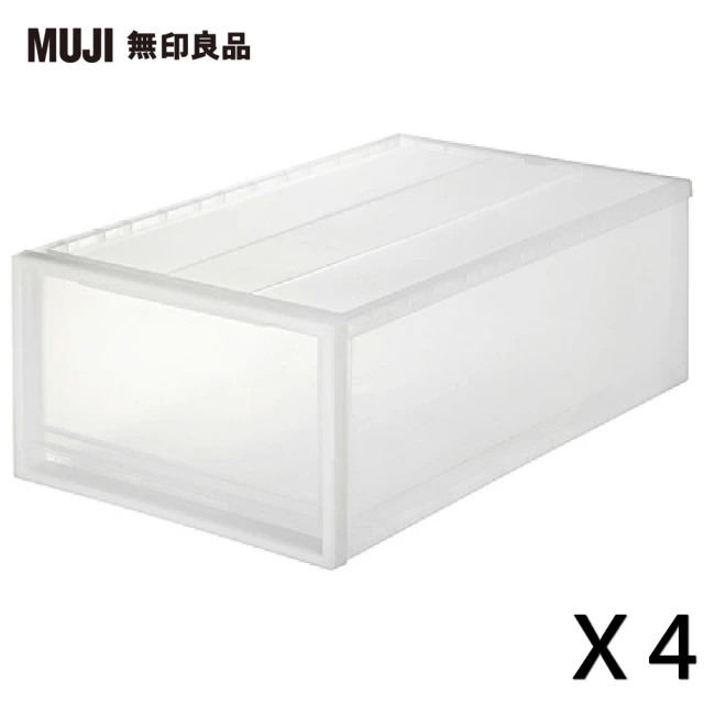 【MUJI 無印良品】PP衣裝盒/大/4入