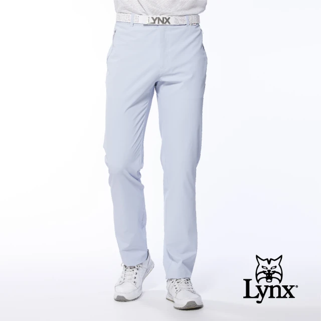 Lynx Golf 男款彈性舒適腰圍兩側鬆緊帶素面基本款後袋