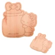 【收納王妃】Sanrio 三麗鷗 Hello Kitty 造型砧板 木頭砧板(31x31.7x1.5cm)