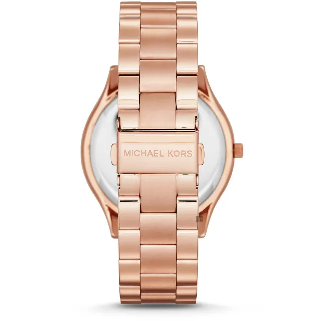 【Michael Kors】MK 紐約名模女錶-玫瑰金/42mm 99狂買節(MK3197)