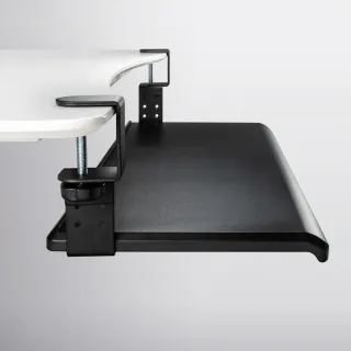 【aidata】人體工學可調高度鍵盤架_70*31cm/黑色(KB-3010)