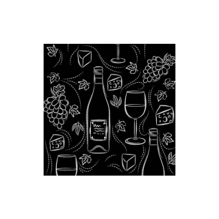 【Paper+Design】葡萄酒和奶酪(餐巾紙 蝶谷巴特 餐桌佈置)