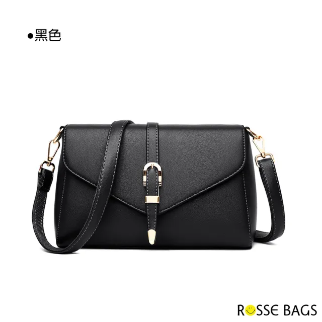 【Rosse Bags】簡約優雅時尚單肩斜背方包(現+預  酒紅色 / 卡其色 / 藍色 / 黑色)