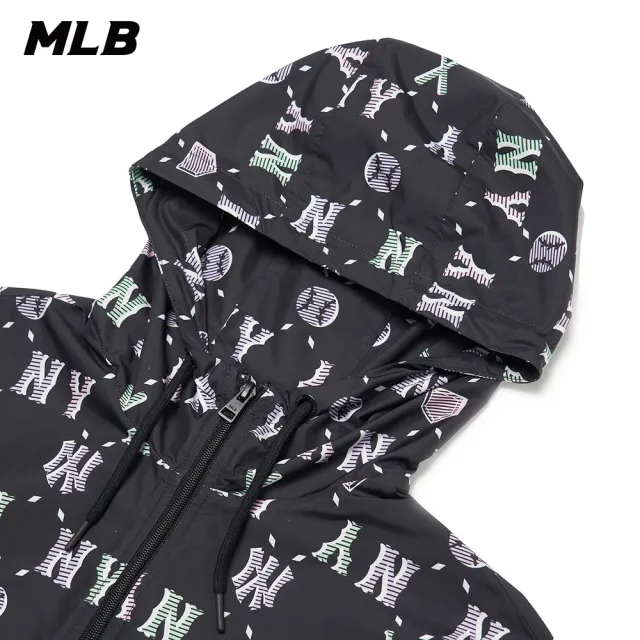 【MLB】女版防風外套 MONOGRAM系列 紐約洋基隊(3FWJM0121-50BKS)