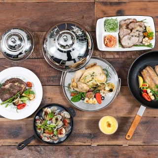 韓國製不鏽鋼倍熱循環美味料理鍋蓋組(U)