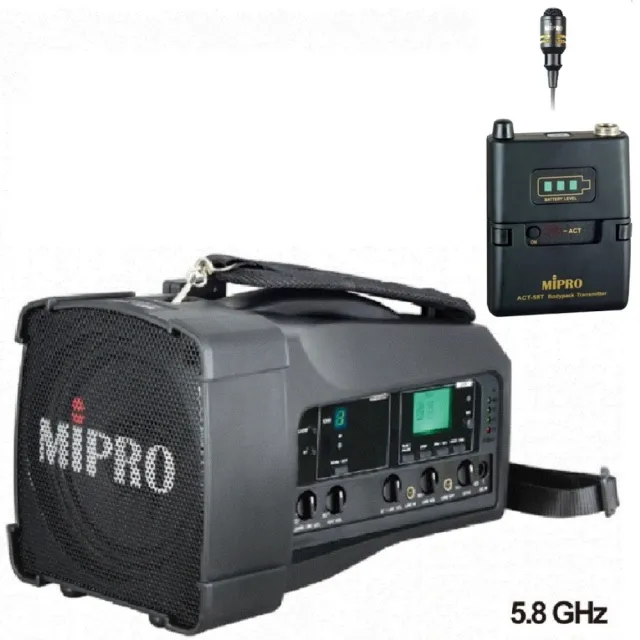 【MIPRO】最新三代肩掛式5G藍芽無線喊話器(MA-100代替MA-100SB)