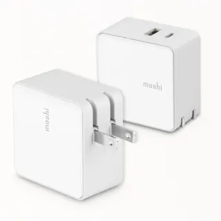 【moshi】Qubit USB-C 45W快充充電器 +  USB-A to Lightning充電傳輸線