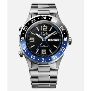 【BALL 波爾】B2_Roadmaster Marine GMT限量款 三時區200米防水機械腕錶(DG3030B-S1CJ-BK COSC天文台認證)