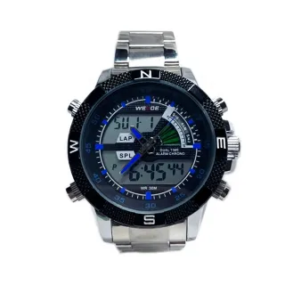【ENANSHOP 惡南宅急店】WEiDE紳士運動手錶 電子錶 LED錶 男錶 情侶對錶-0013F