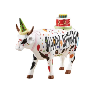 【CowParade】彩繪牛/生日快樂(世界頂級藏品藝術牛)