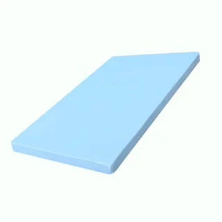 【sonmil】雙人5尺 100%精梳純棉水藍色素面床包(厚度5-10cm適用)