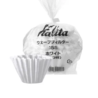 【Kalita】155系列 漂白 蛋糕型咖啡濾紙 100入(水平式萃取 風味均衡有層次)