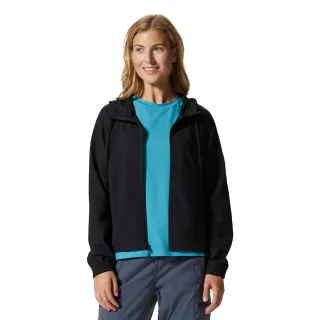 【Mountain Hardwear】Sunshadow Full Zip Women 防曬透氣連帽外套 女款 黑色 #1982601