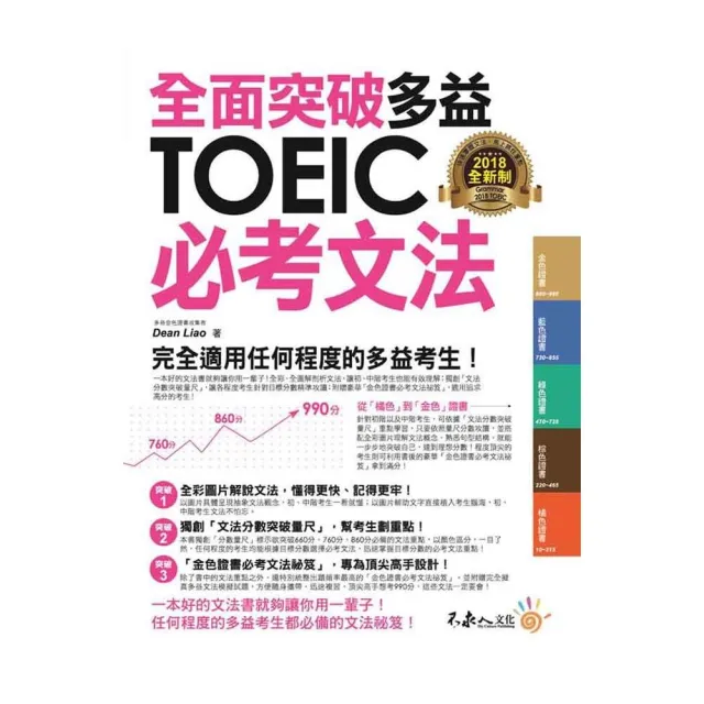 全面突破全新制多益TOEIC必考文法（附1別冊）