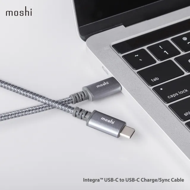 【moshi】Qubit USB-C 20W充快充電器 + USB-C to USB-C 編織充電傳輸線