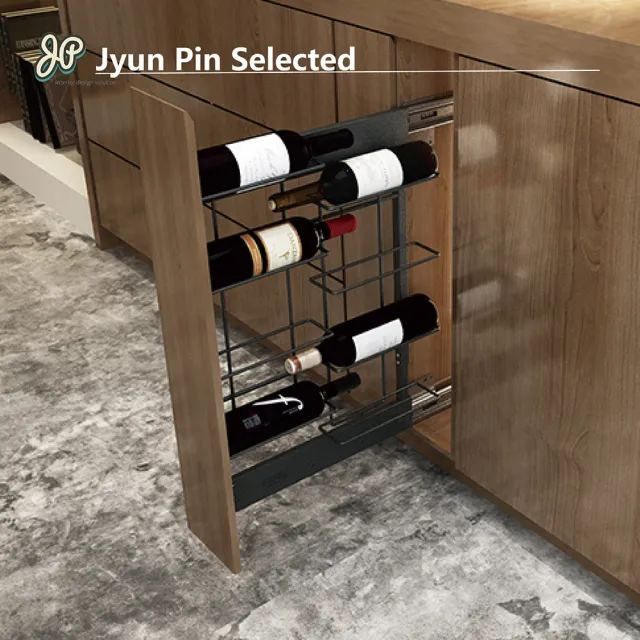 【Jyun Pin 駿品裝修】嚴選紅酒小側拉 FV1015G1(適用體櫃 150 儲藏數量 8瓶)