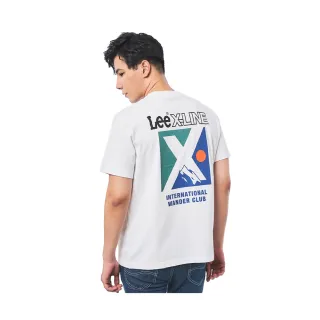 【Lee 官方旗艦】男裝 短袖T恤 / 漫遊俱樂部 經典白 舒適版型 / X-LINE 系列(LL220022K14)